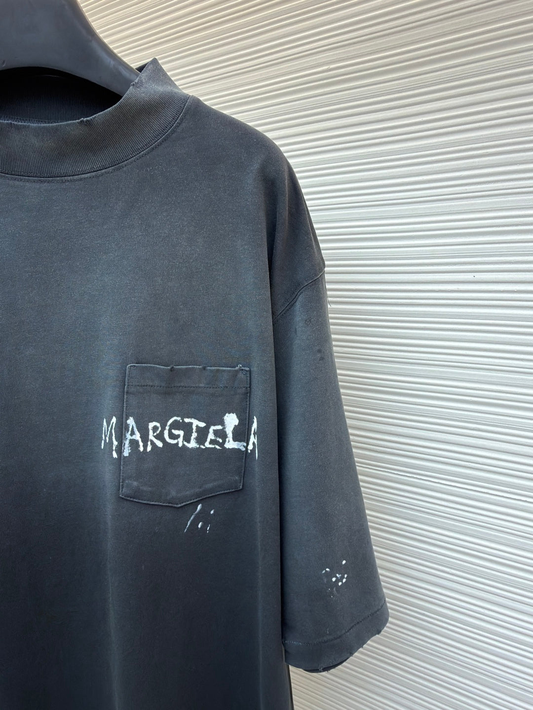 Maison Margiela Logo-Print T-Shirt Grey 530059