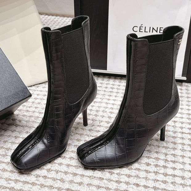 Chanel 2026 Boots 85mm Patent Calfskin 930660