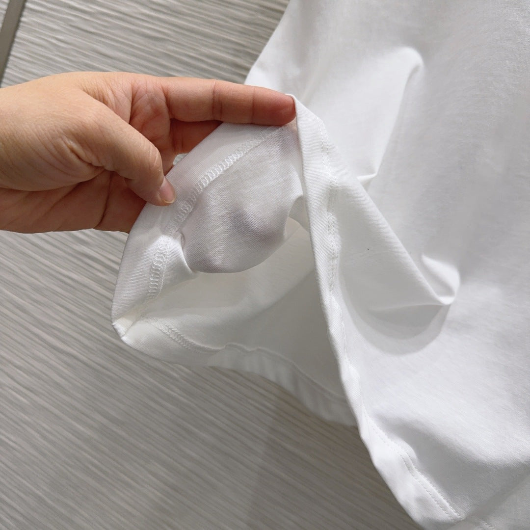 CD 26s Fitted T-Shirt White Cotton 394967
