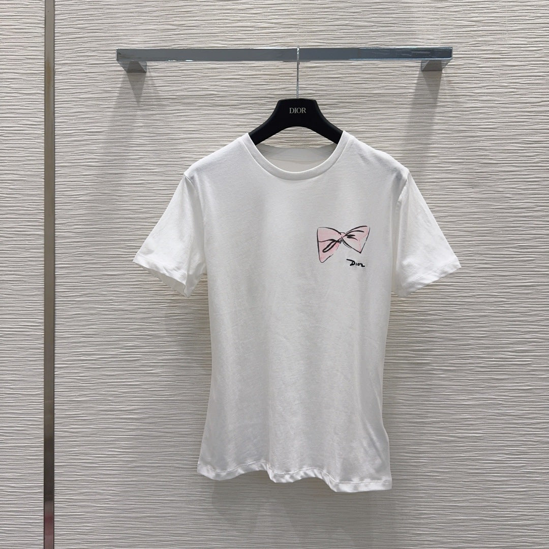 CD 26s Fitted T-Shirt White Cotton 394967