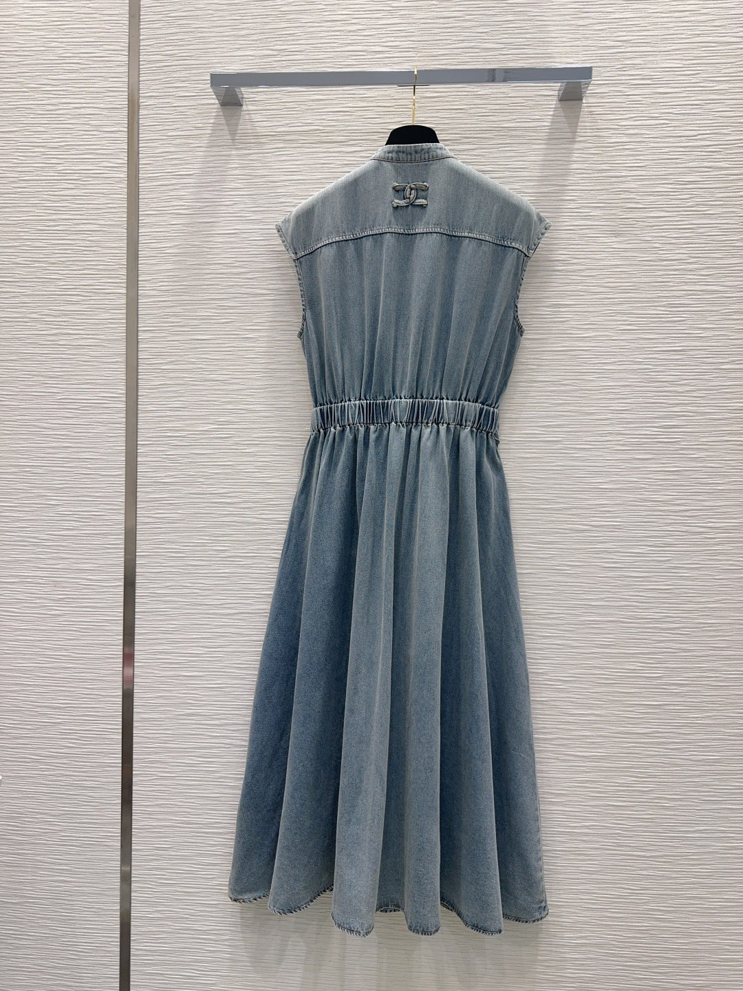 CC 26s Long Dress Light Wash Blue Denim 395034