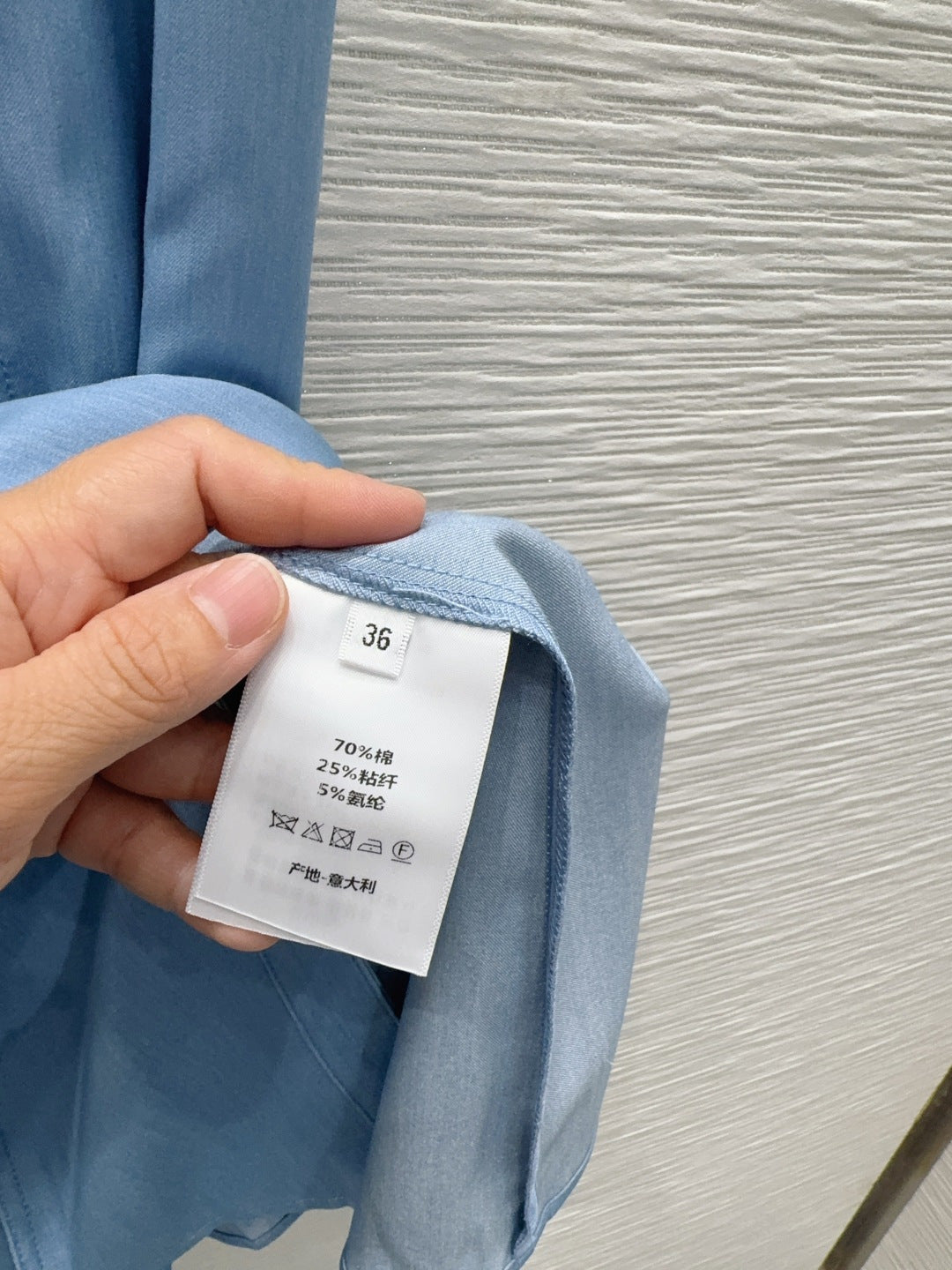 CD 26s Sleeveless Shirt Dress Light Blue Cotton Viscose 395003