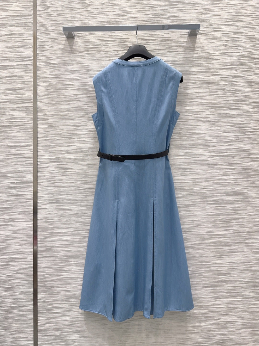 CD 26s Sleeveless Shirt Dress Light Blue Cotton Viscose 395003