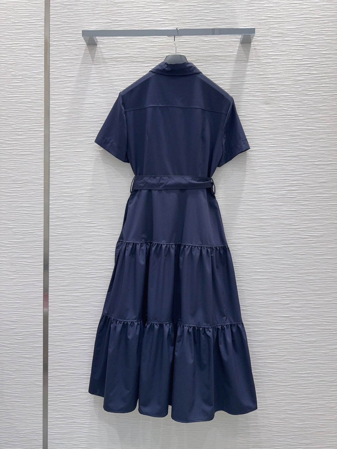 CD 26s Tiered Midi Dress Blue Polyester 394981