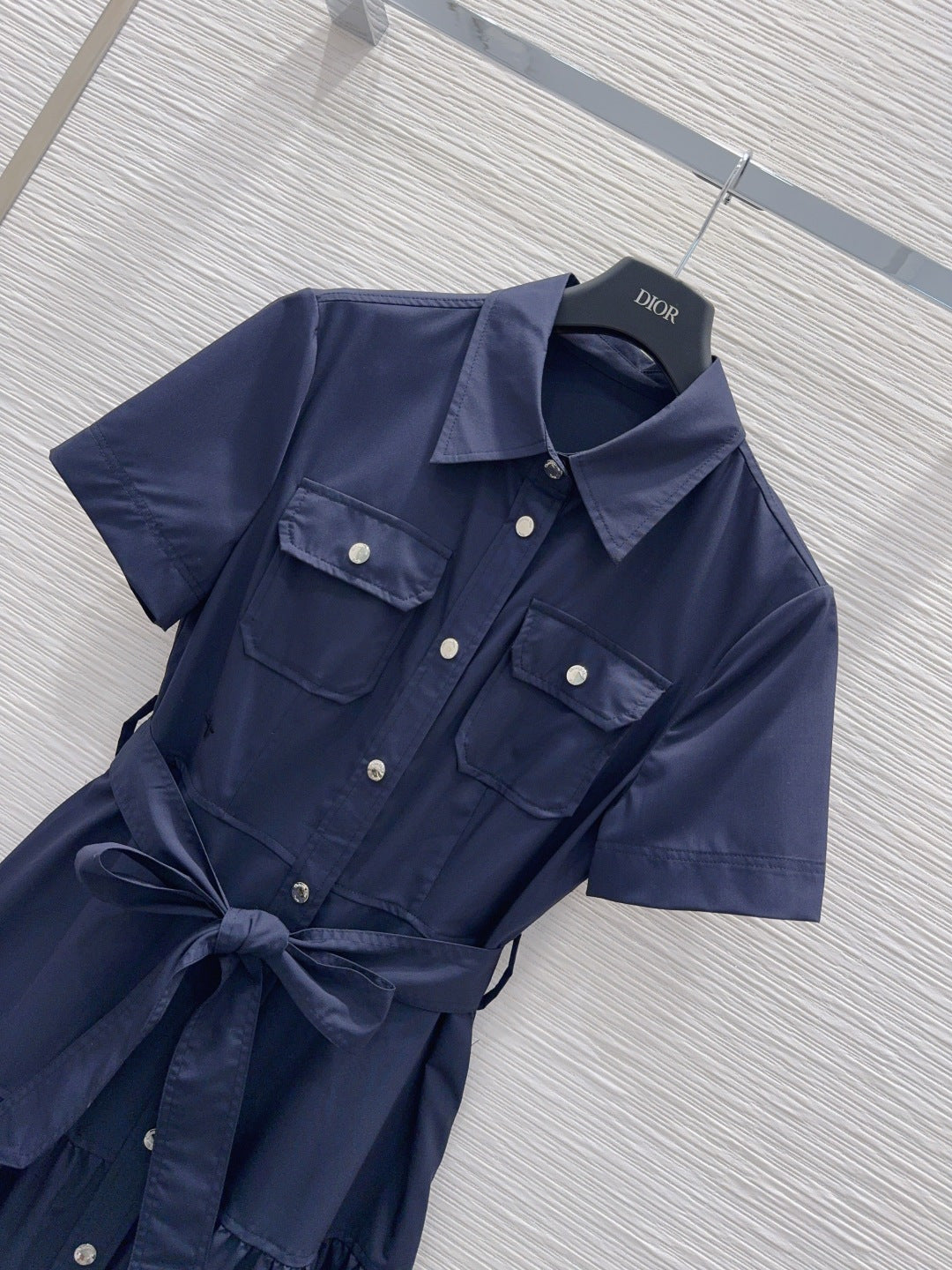 CD 26s Tiered Midi Dress Blue Polyester 394981