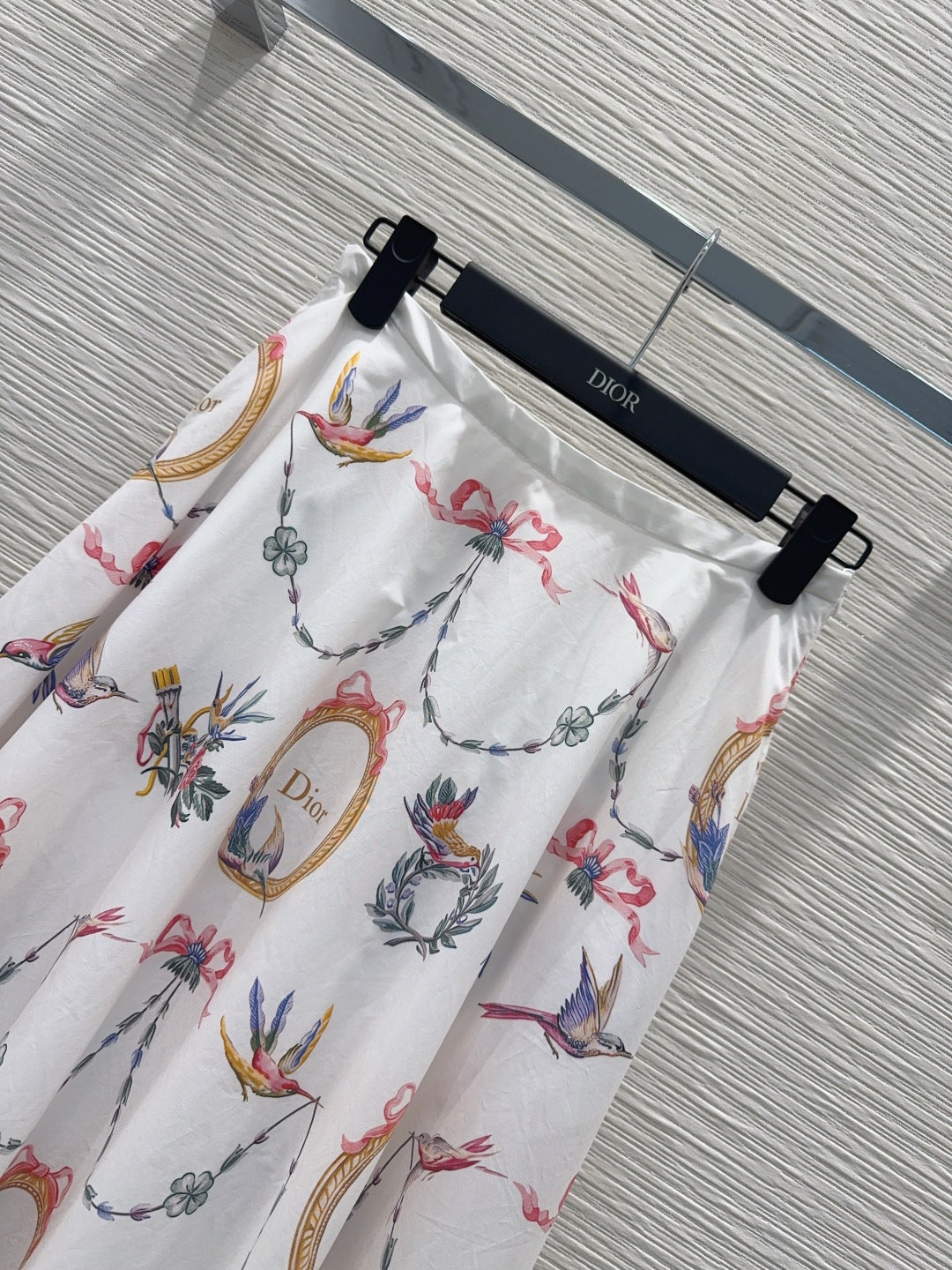 CD 26s Qixi Midi Skirt White Cotton 414412