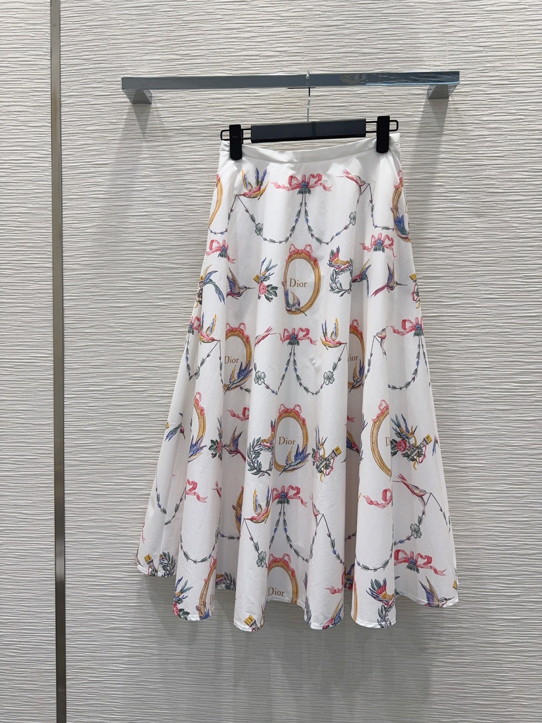CD 26s Qixi Midi Skirt White Cotton 414412