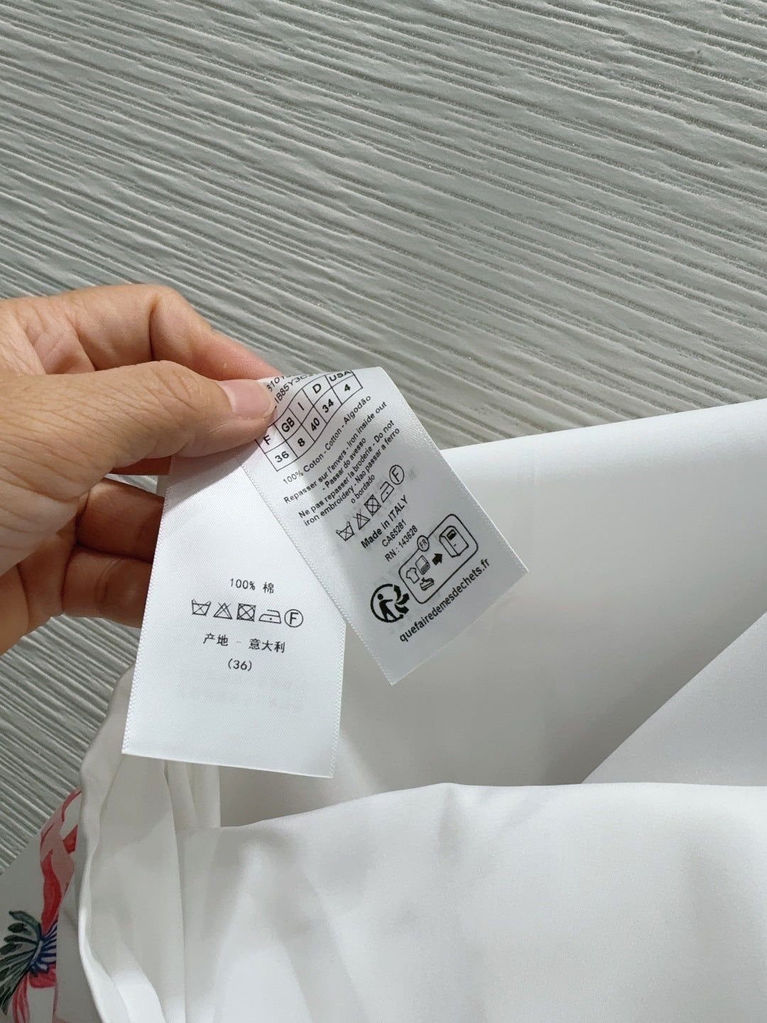 CD 26s Qixi Midi Skirt White Cotton 414412