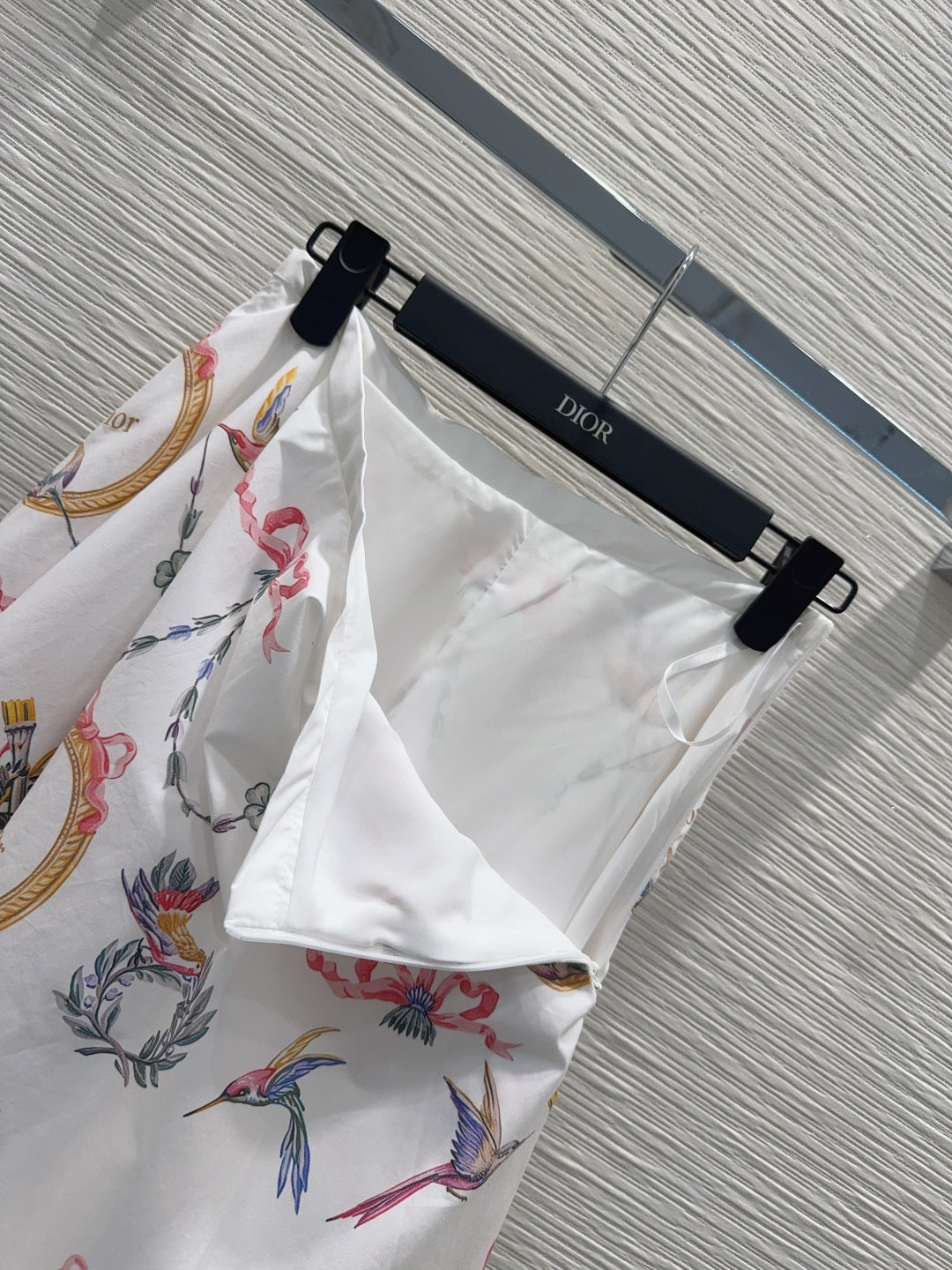 CD 26s Qixi Midi Skirt White Cotton 414412