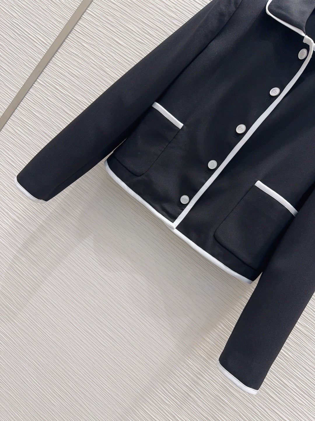 CD 26s Jacket Black White Technical Knit 414371