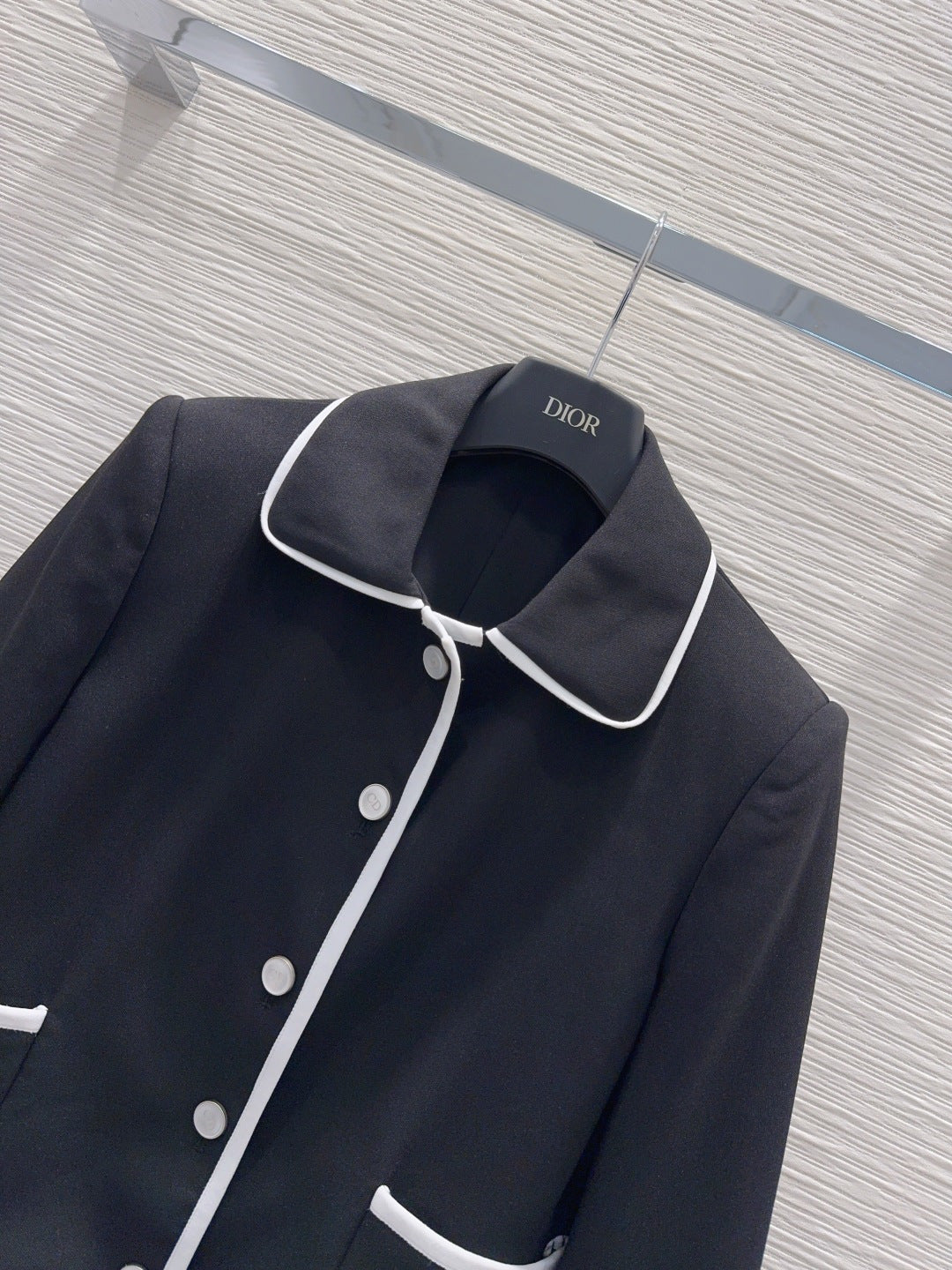 CD 26s Jacket Black White Technical Knit 414371