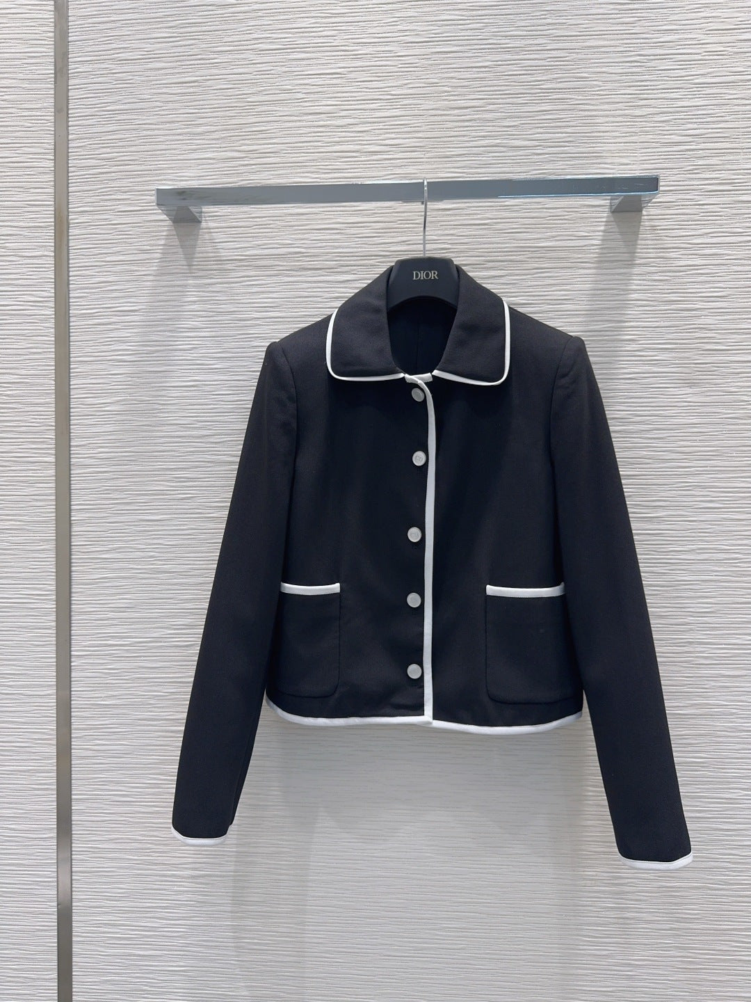 CD 26s Jacket Black White Technical Knit 414371