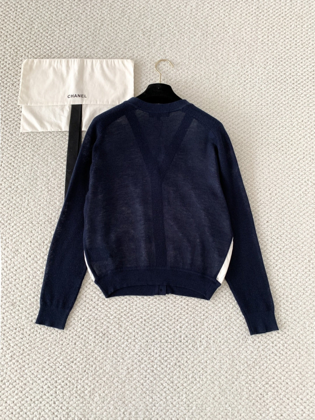 LP Libeccio Cardigan Blue Navy/Ivory Sky Mulberry Silk 380657