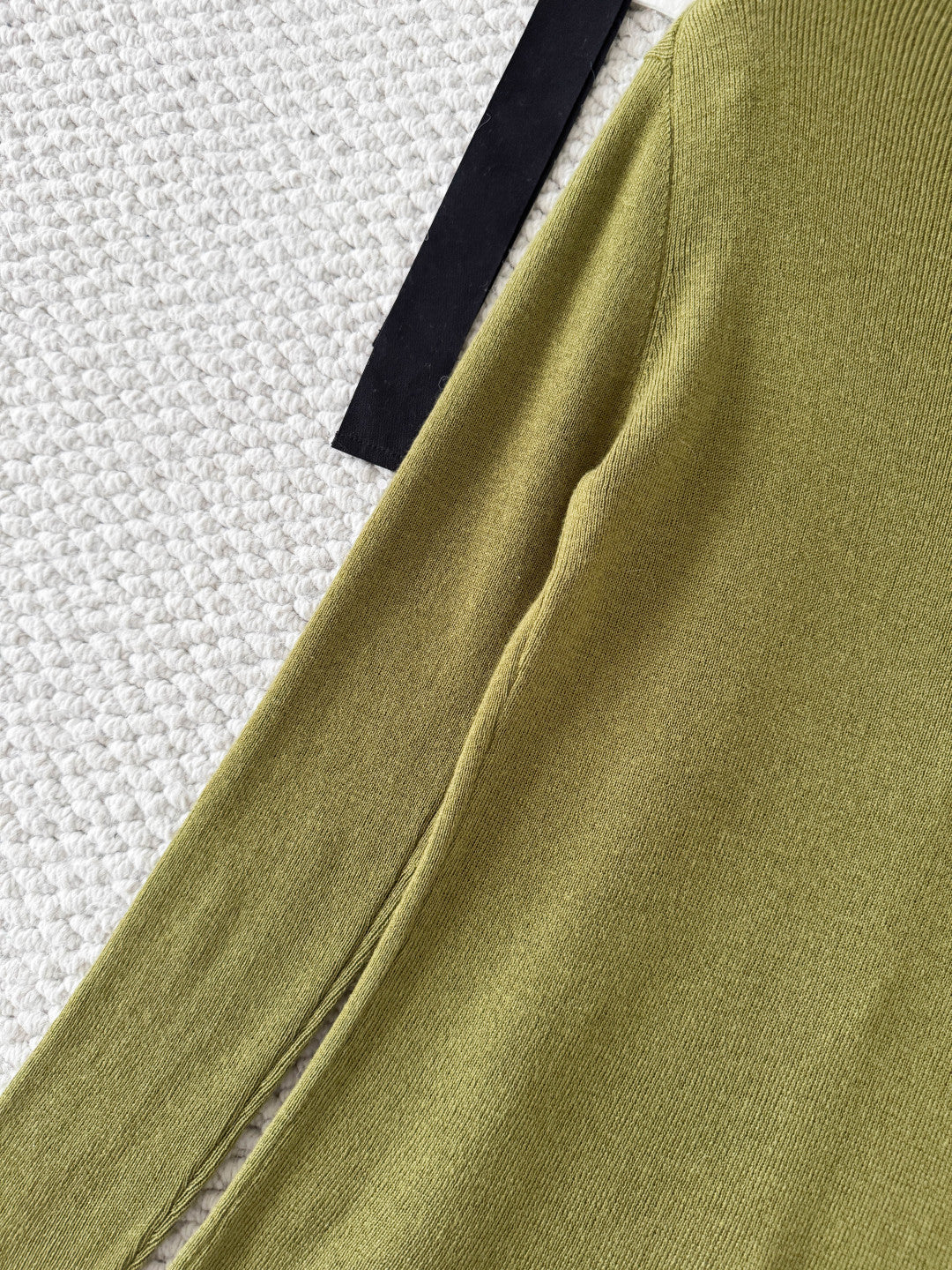 Miu 26s Cardigan Fern Green Cashmere Silk 380643