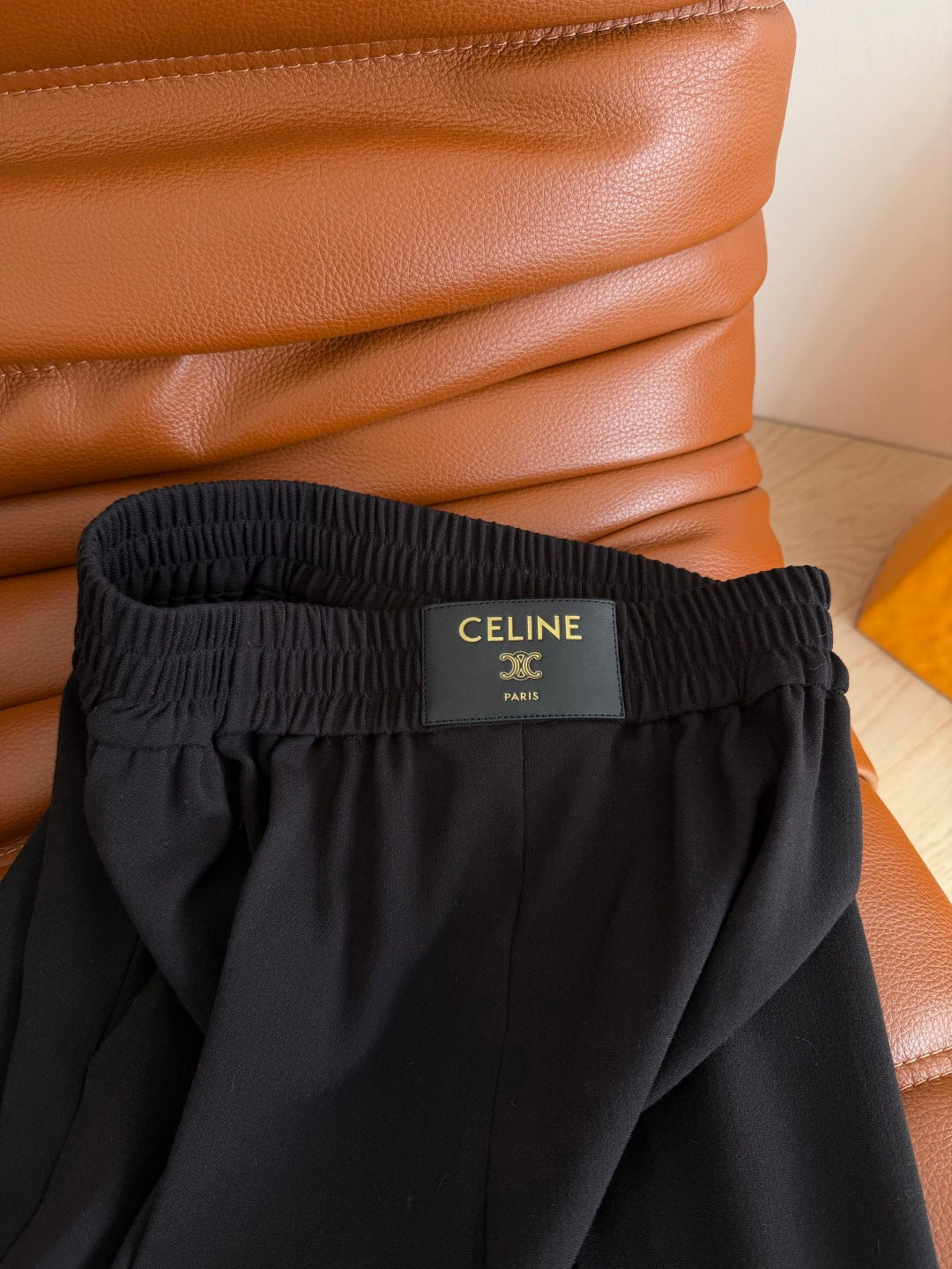 Celine Trousers Black Light  Wool Cloth 341445