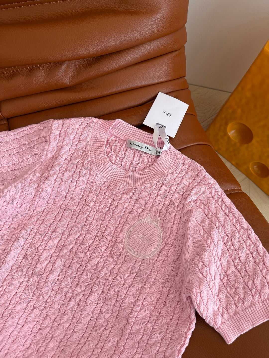 CD SS26 Dioramour Short-Sleeved Sweater Cashmere 348822