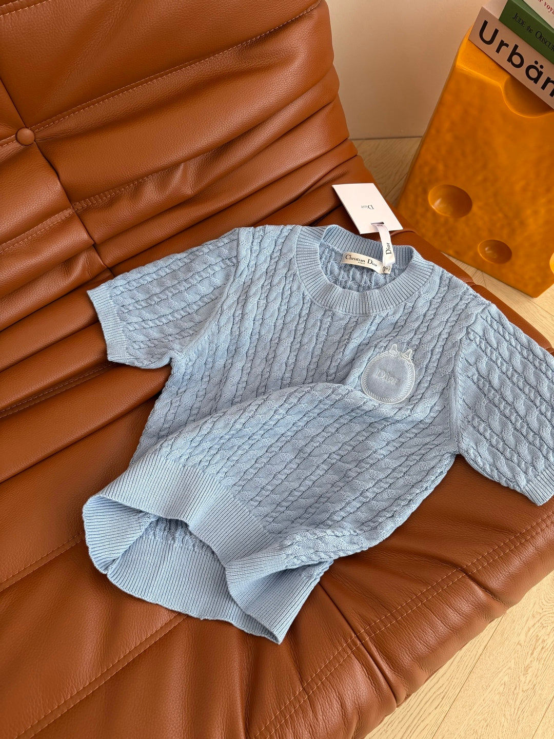CD SS26 Dioramour Short-Sleeved Sweater Cashmere 348822