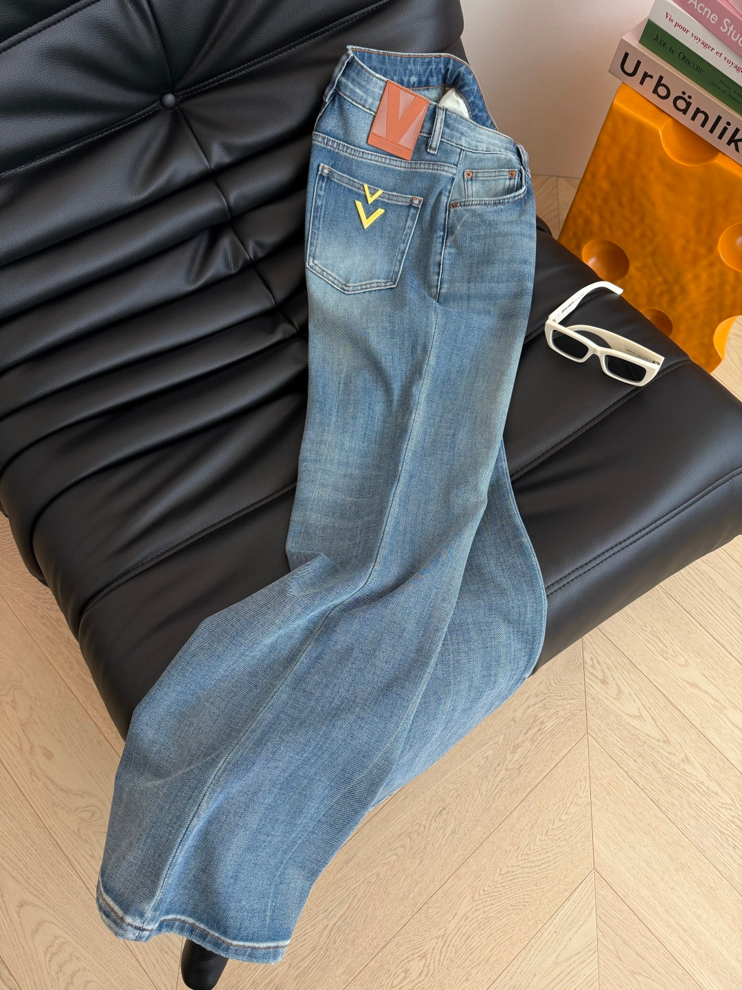 Valentino Jeans Long Legs Wash Blue Denim 384831