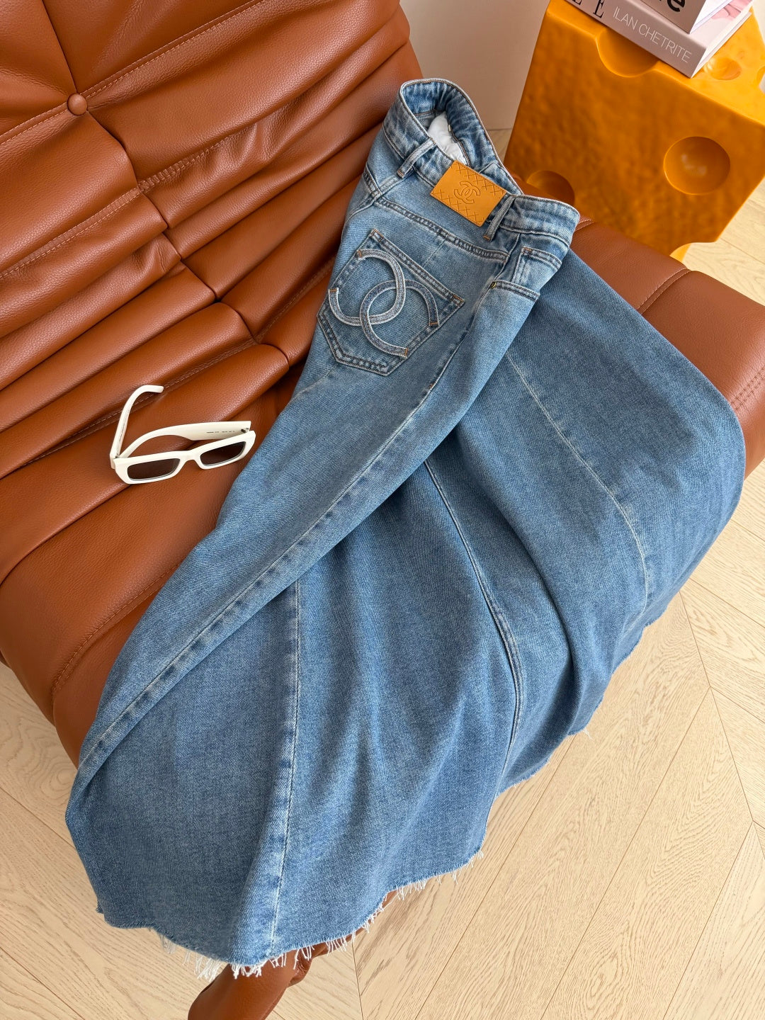 CC 26s Maxi Skirt Blue Denim 396166