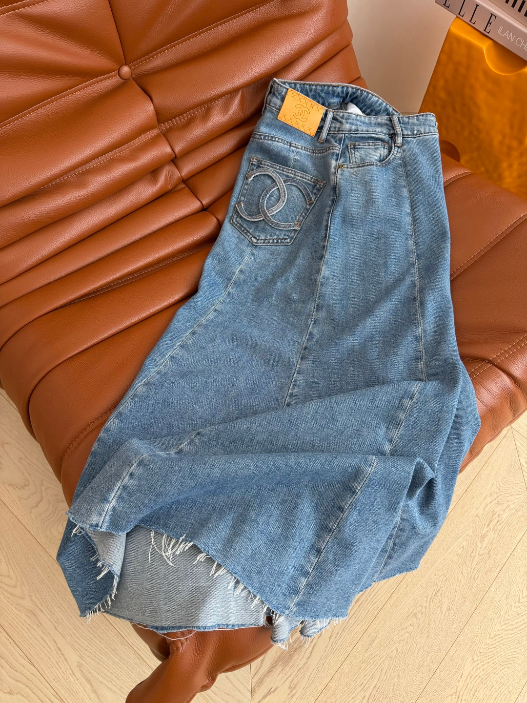 CC 26s Maxi Skirt Blue Denim 396166