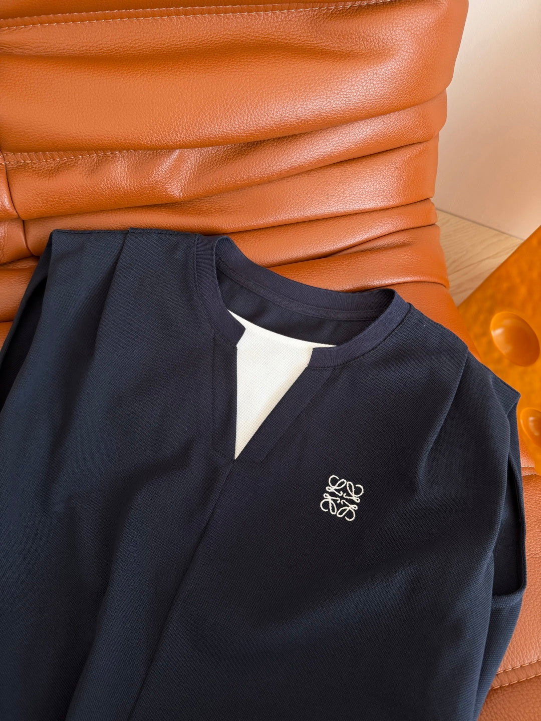 Loewe Essential Set Top & Short Dark Blue Lyocell 396171