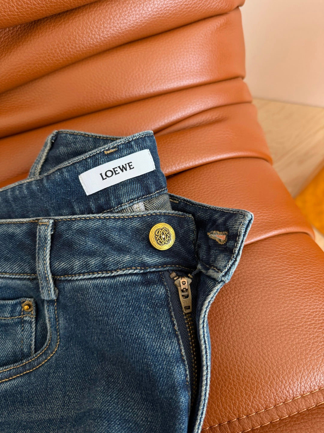 Loewe 26s Straight Leg Jeans Dusty Blue Denim 420918