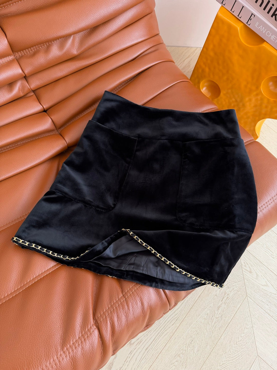 CC 26s Midi Skirt Black Velvet 424369