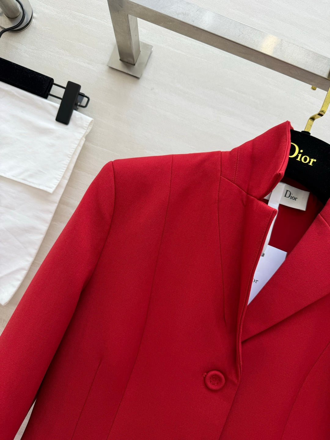 CD 30 Montaigne Bar Jacket Red Wool  Silk 394149