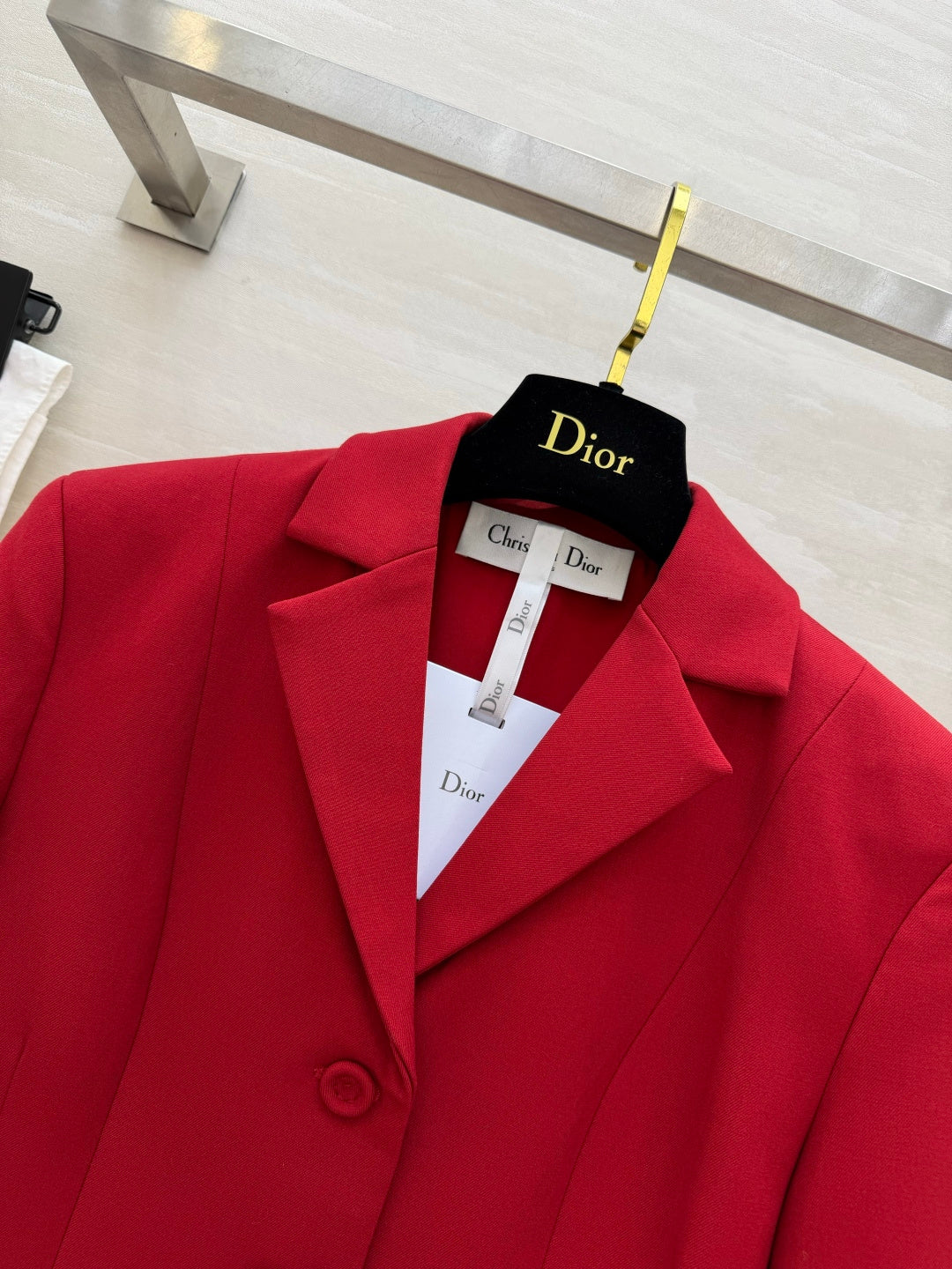 CD 30 Montaigne Bar Jacket Red Wool  Silk 394149