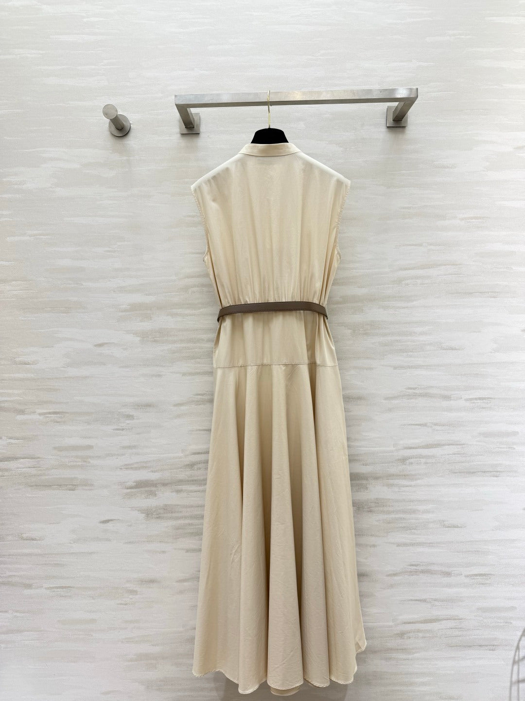 Max Mara Mstgesto Dress Cream Linen 397038