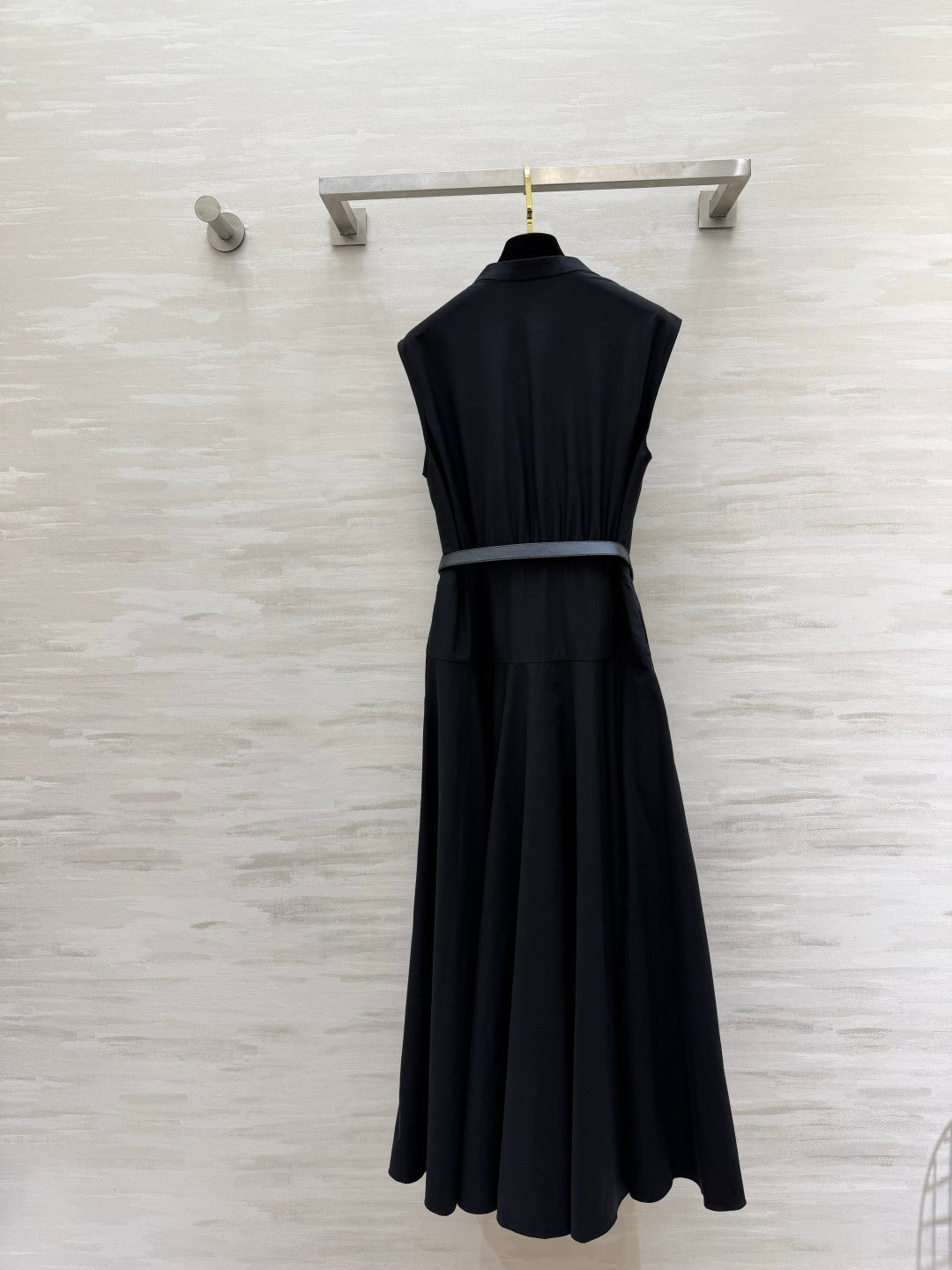 Max Mara Mstgesto Dress Black Linen 397040