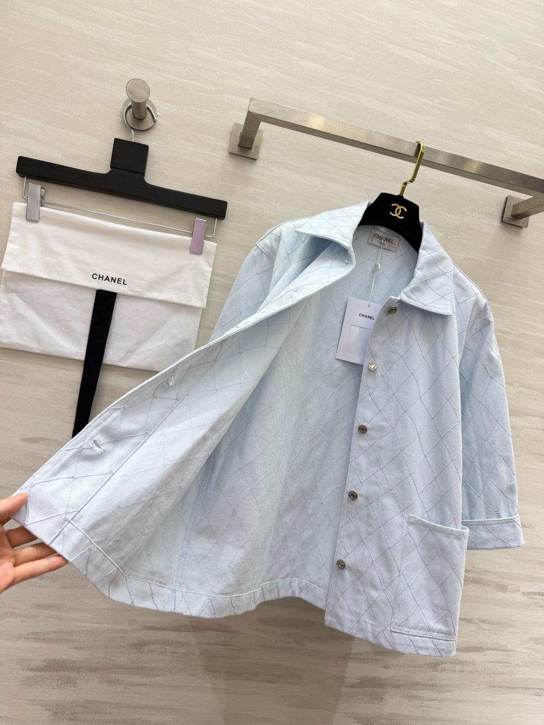 CC 26s Coco Beach Jacket Light Blue Cotton 396995