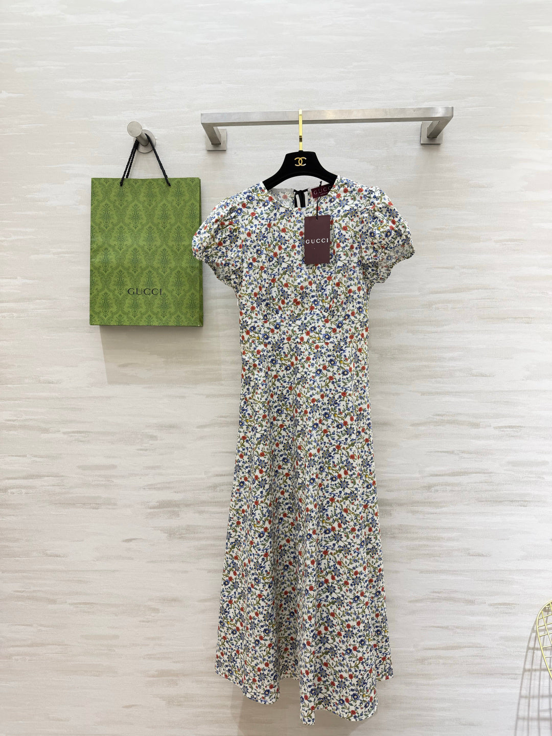 GG 26s Floral-Print Midi Dress 398885