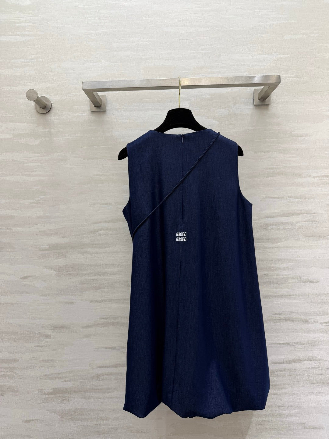 Miu 26s Sleeveless Dress Deep Blue Denim 398806