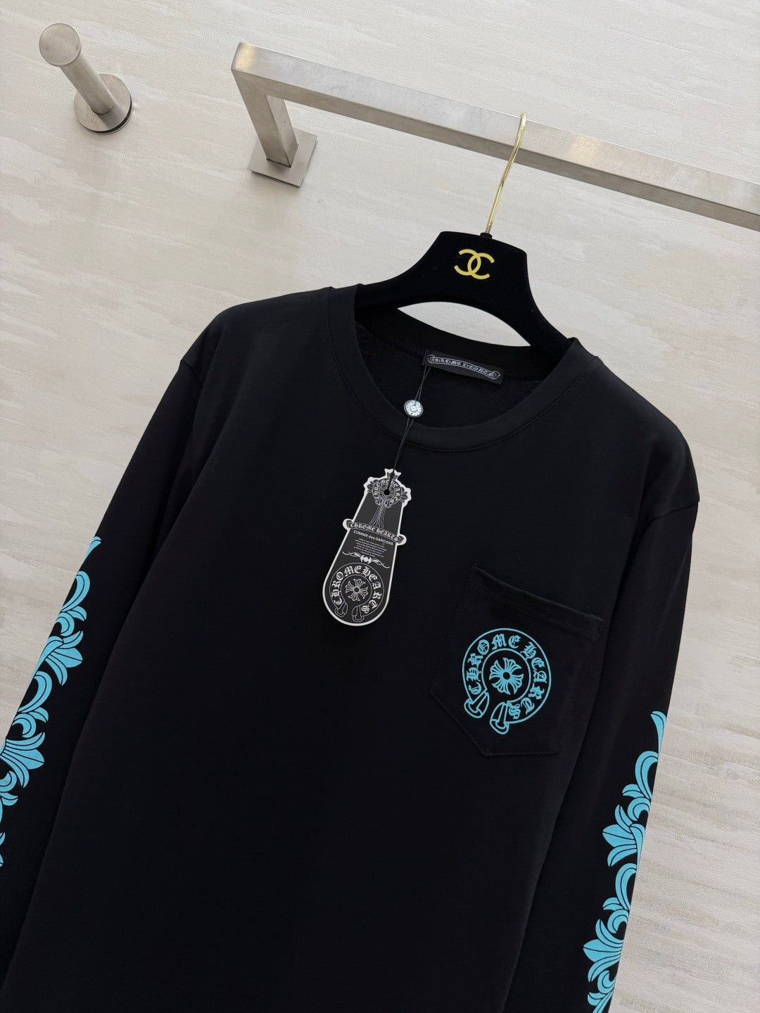 Chrome Hearts Tiffany Blue Long-Sleeve T-Shirt 410353