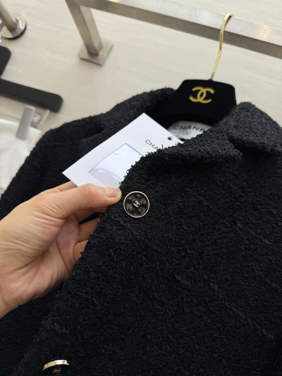 CC 26s Jacket in Black Tweed 414173