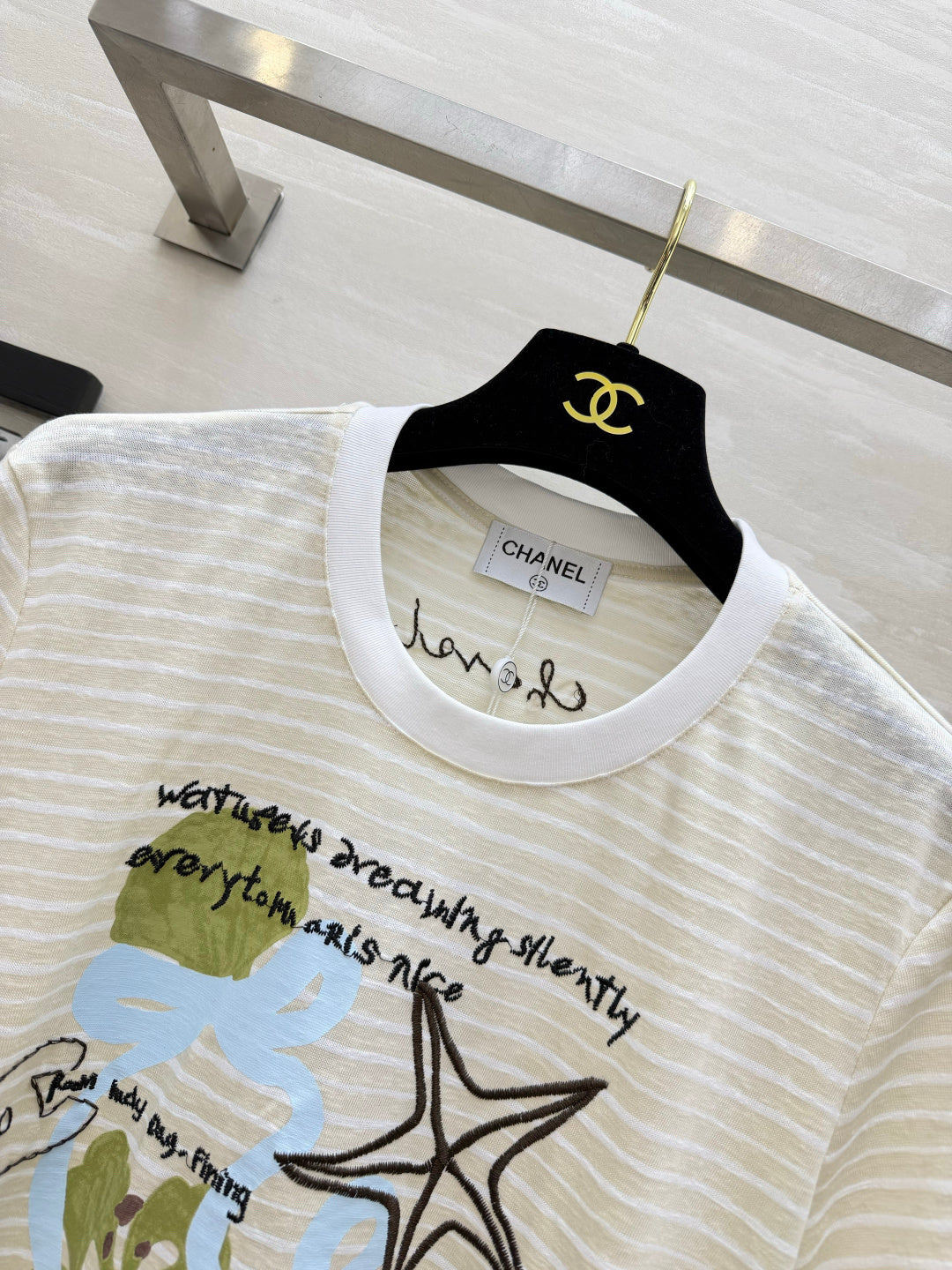 CC 26s Short-Sleeve T-Shirt Cream Cotton 412095