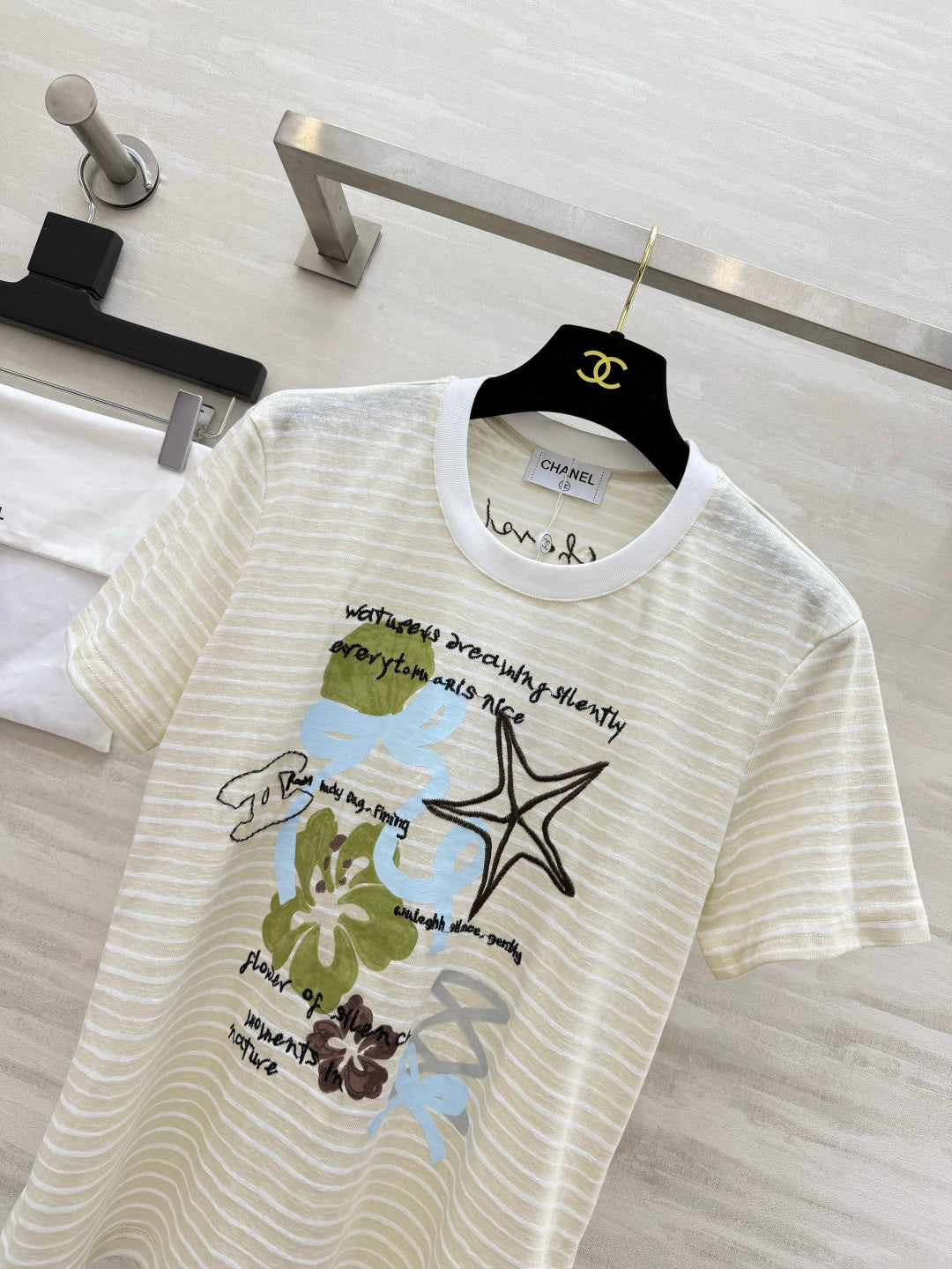 CC 26s Short-Sleeve T-Shirt Cream Cotton 412095