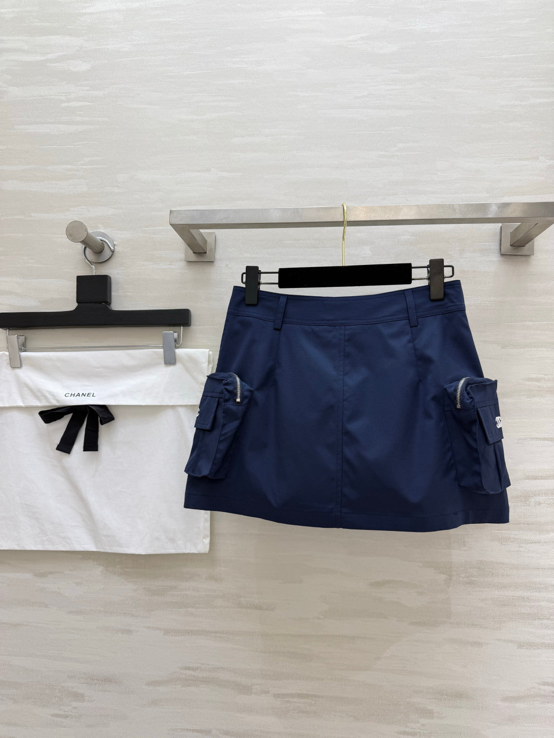 CC 26s Cargo Skirt Dark Blue Cotton 412079