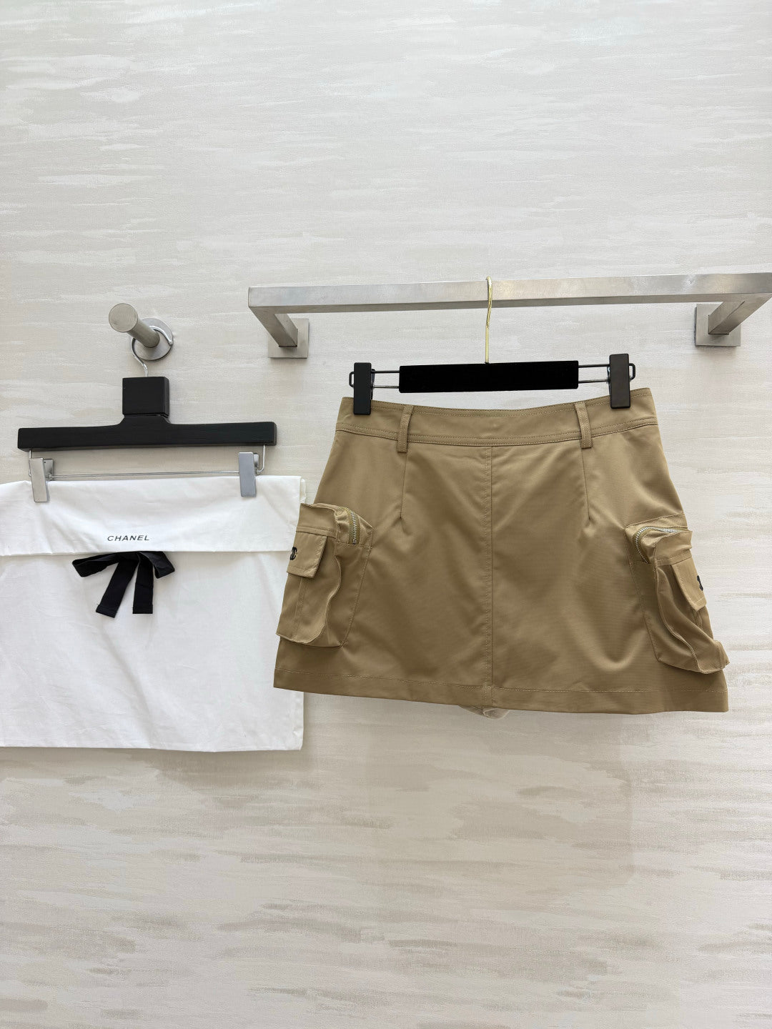 CC 26s Cargo Skirt Khaki Cotton 412080