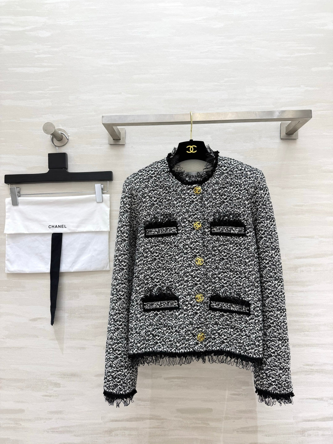 CC 26s Jacket Black White Tweed 416073