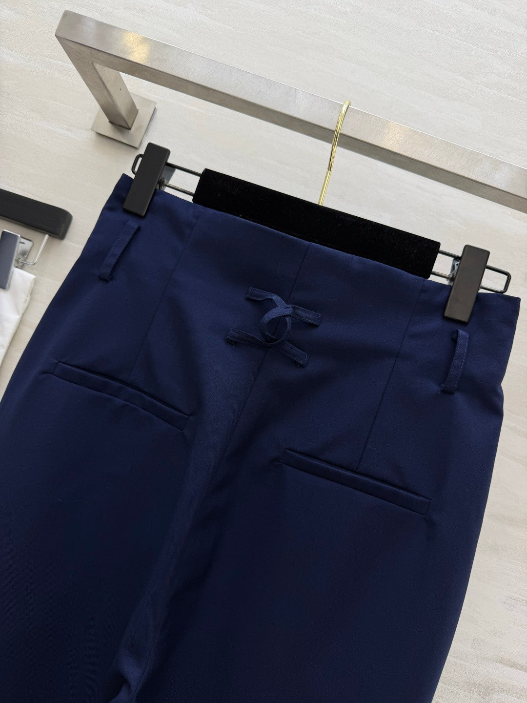 CC 26s High-Waisted Straight-Leg Trousers Cotton 422181