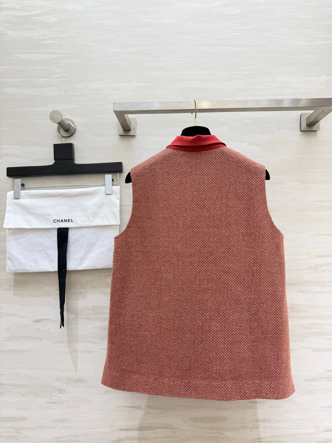CC 26S Coral Tweed Sleeveless Polo Top 428171