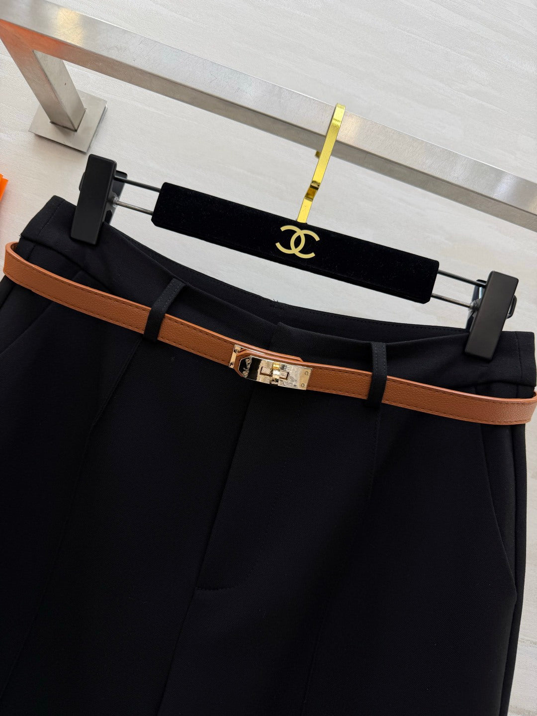 Hermes 26s Belted Tapered Trousers 438793