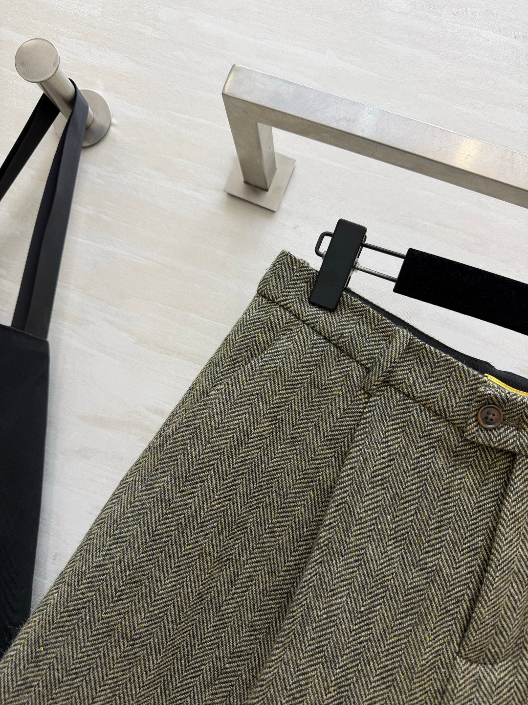 YSL 26s Khaki Wool Culottes Style 435353