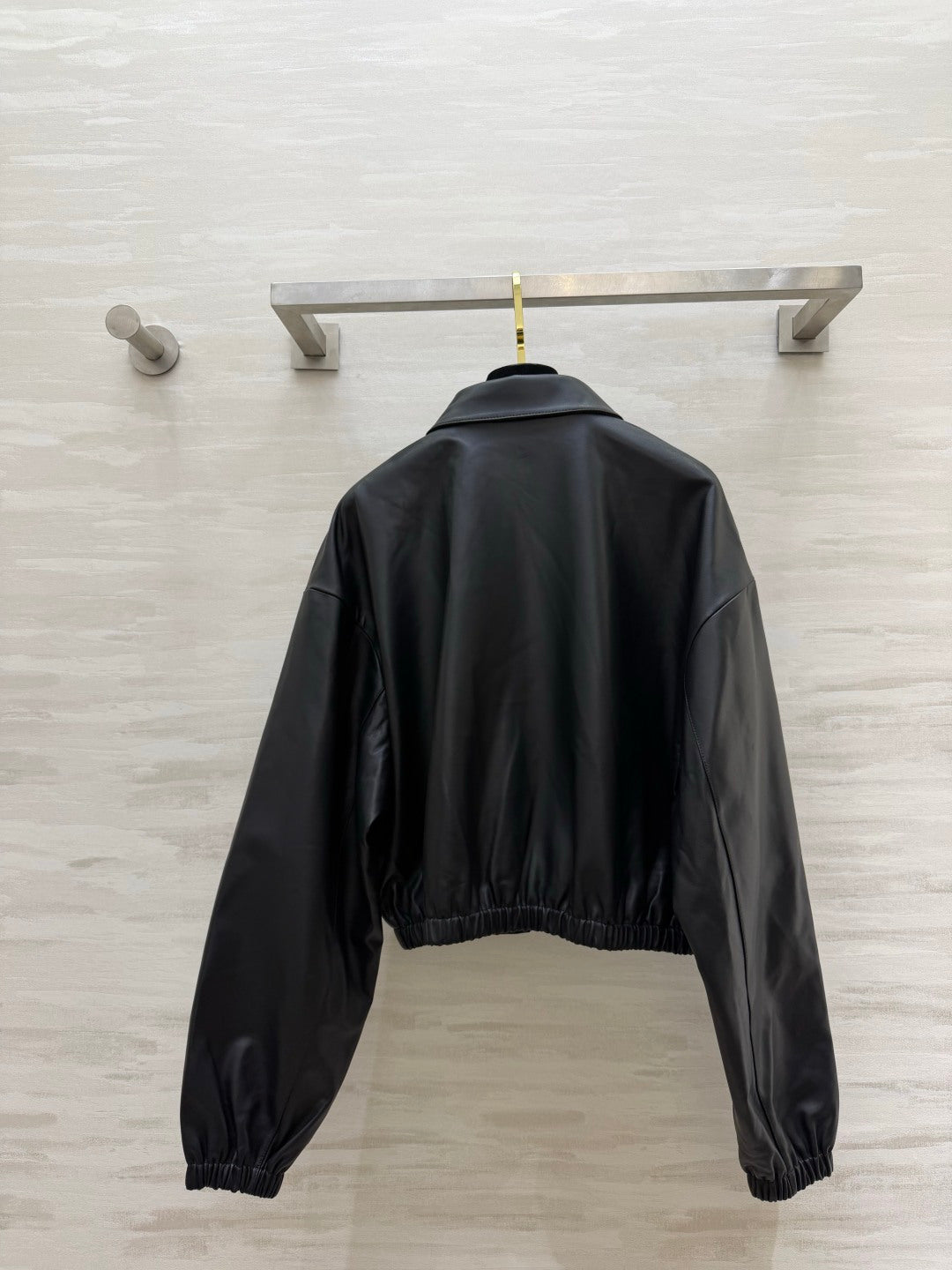Prada 26s Black Leather Jacket Style 435347