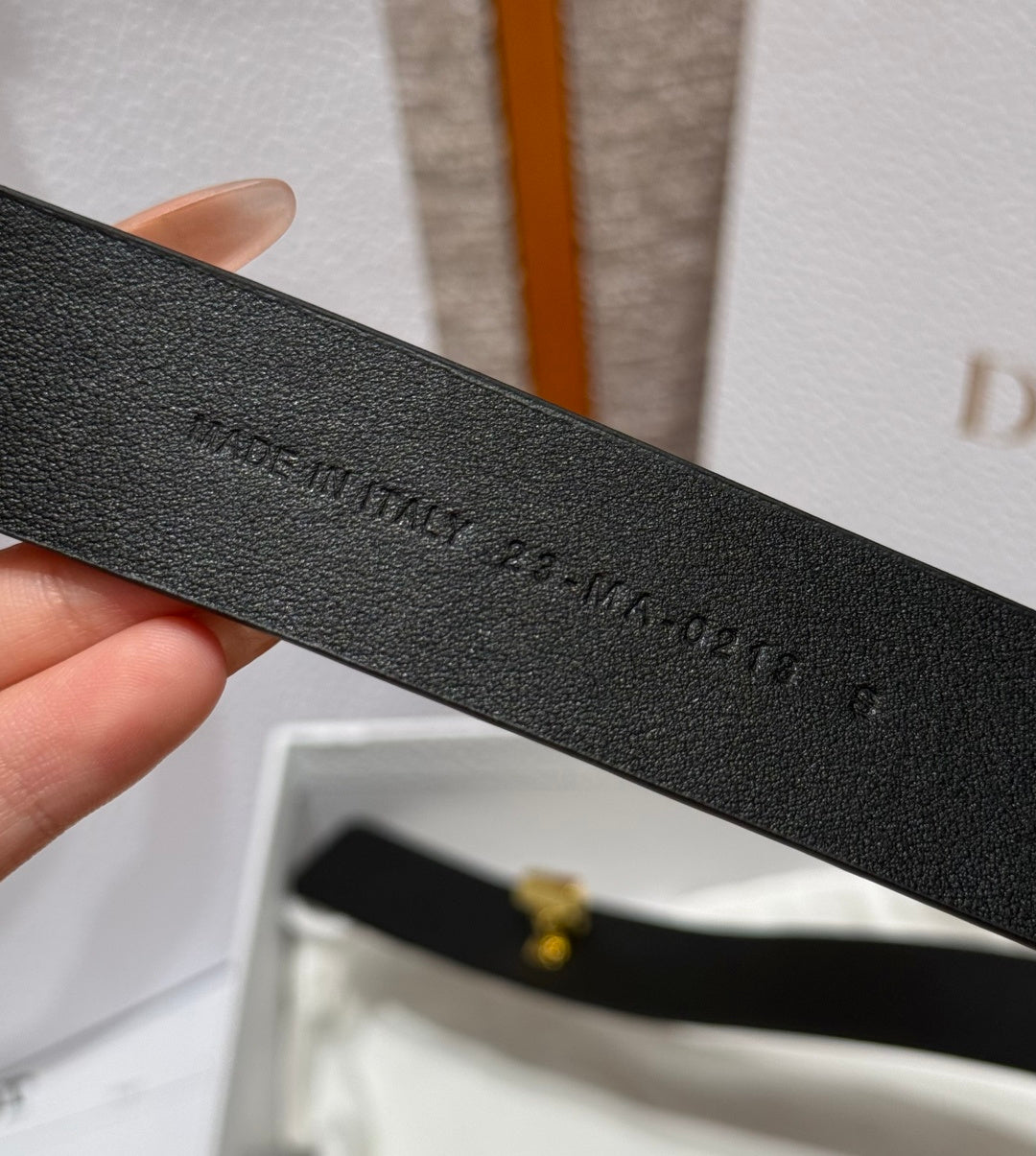 Dior 2026 Montaigne CD Buckle Belt 25mm Black Calfskin
