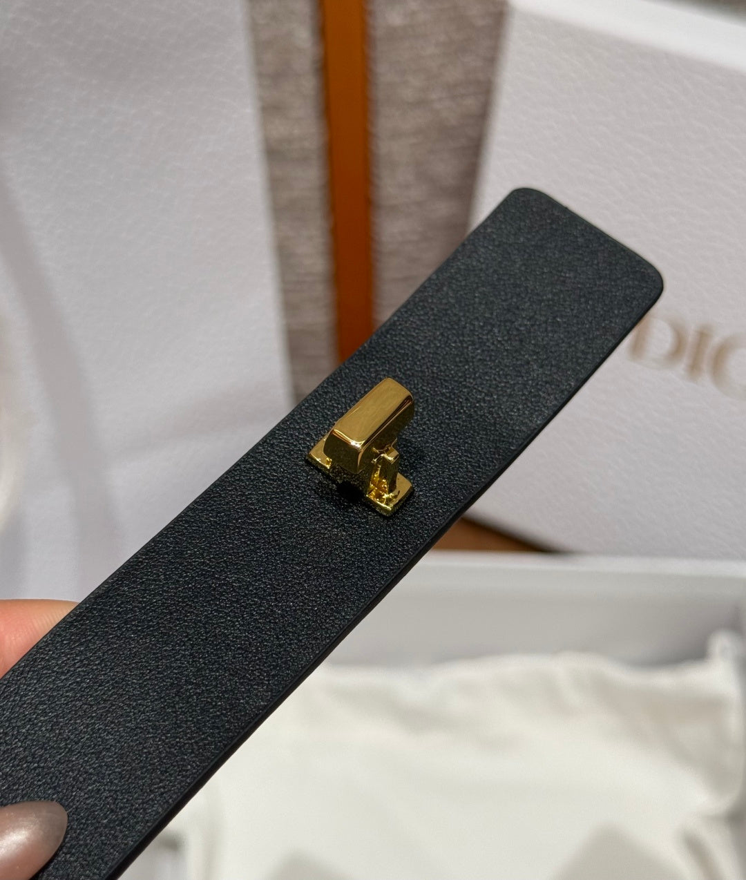 Dior 2026 Montaigne CD Buckle Belt 25mm Black Calfskin