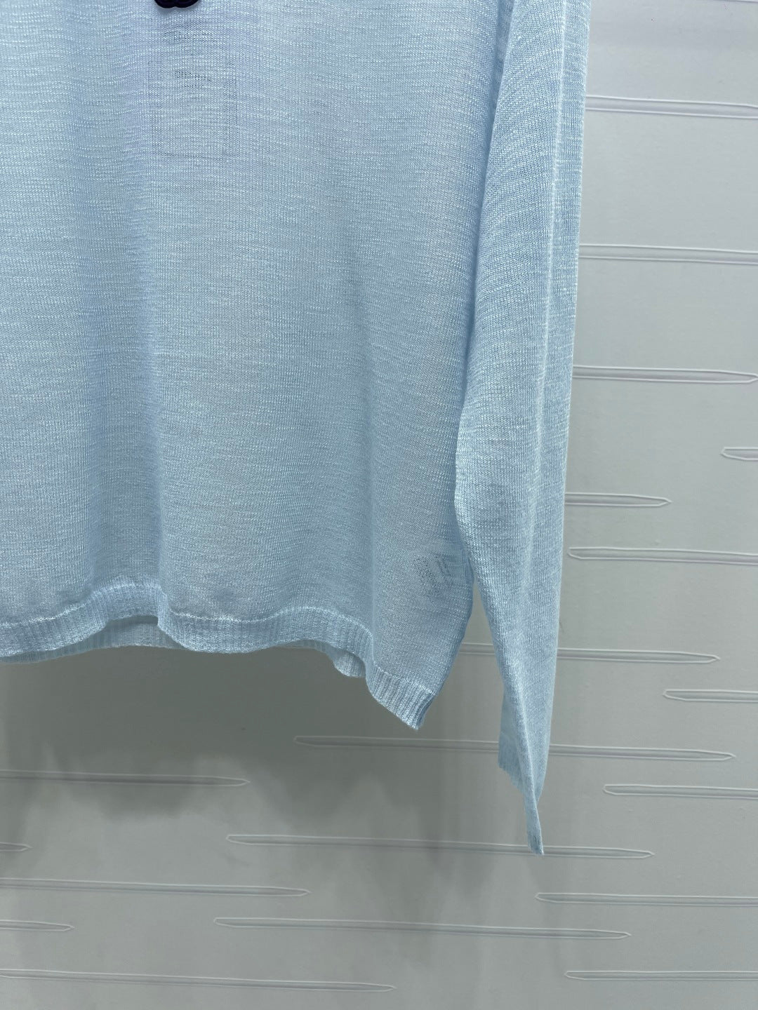 CC 26s Camisole and Long-Sleeved Knit Two-Piece Set Light Blue 344133