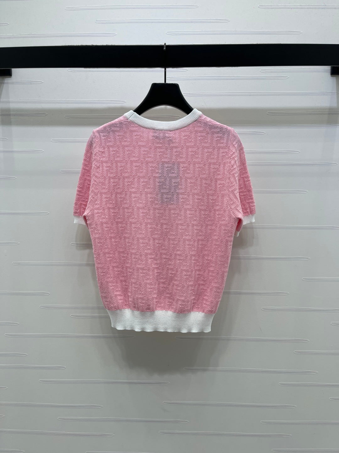 Fendi Wool Crewneck Jumper Grapefruit Viscose 351028